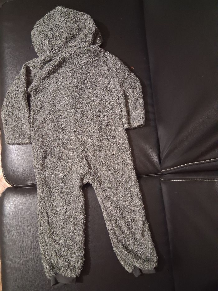 Pyjama / Combinaison Loup Gris à Capuche - 98 cm - In Extenso - photo numéro 2