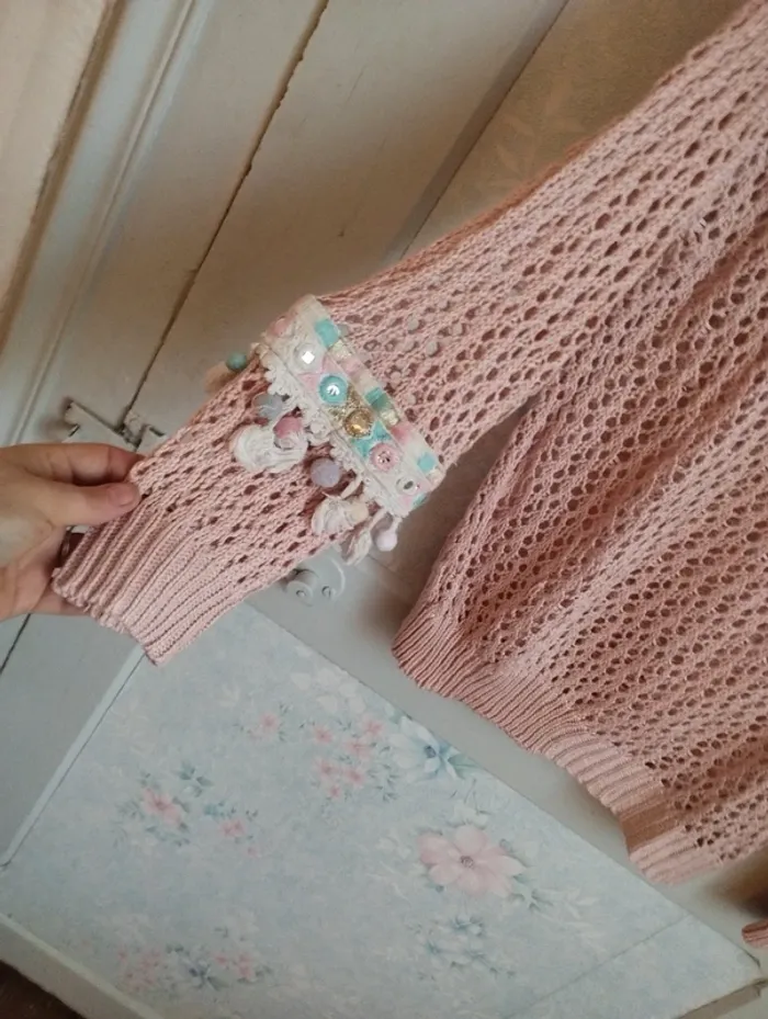 Pull maille taille M L - photo numéro 3
