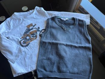 Ensemble tee shirt et pull