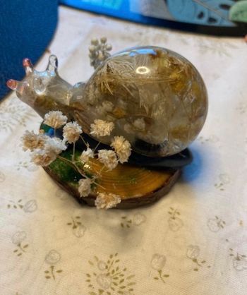 Escargot en résine