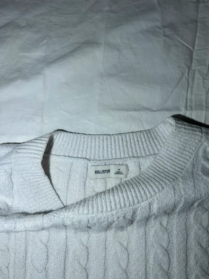 Pull blanc hollister - photo numéro 7