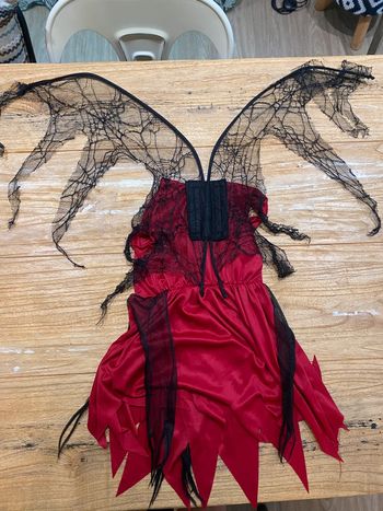 Déguisement fée rouge avec ailes