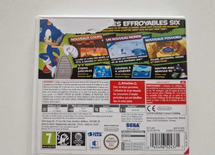 Jeu Nintendo 3ds 2ds Sonic Lost World - photo numéro 5