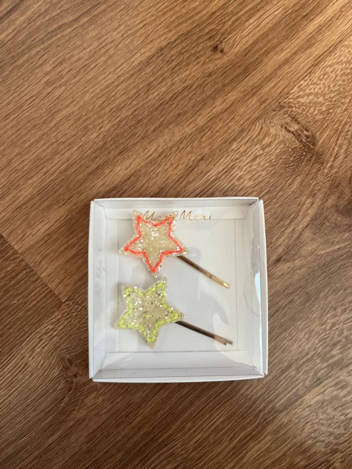 Lot de 2 barrettes épingles à cheveux étoiles - photo numéro 3