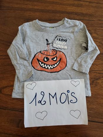 Tee shirt manches longues orchestra 12 mois