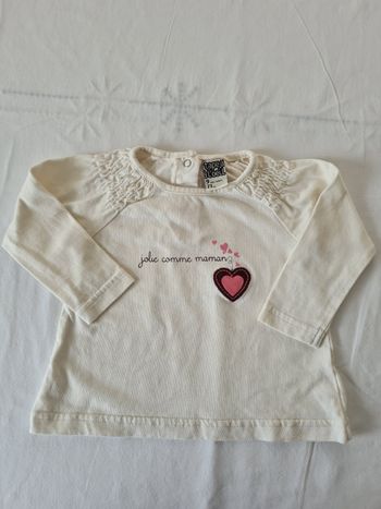 Haut manches longues tape à l'œil 9 mois