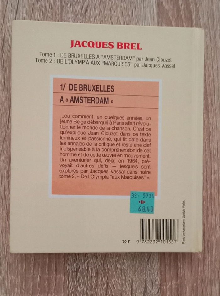 Jean Clouzet 🪅 Jacques Brel 1/ de Bruxelles à Amsterdam - photo numéro 2