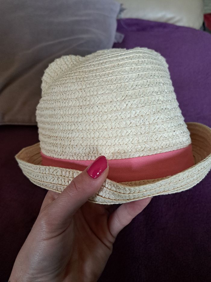 Chapeau en paille 3 ans - photo numéro 2