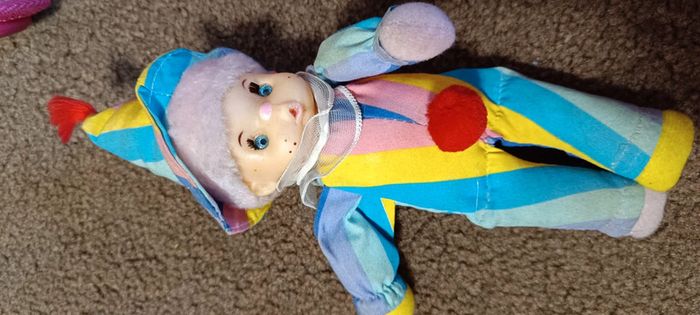 Poupée chiffon clown pierrot garçon - photo numéro 2