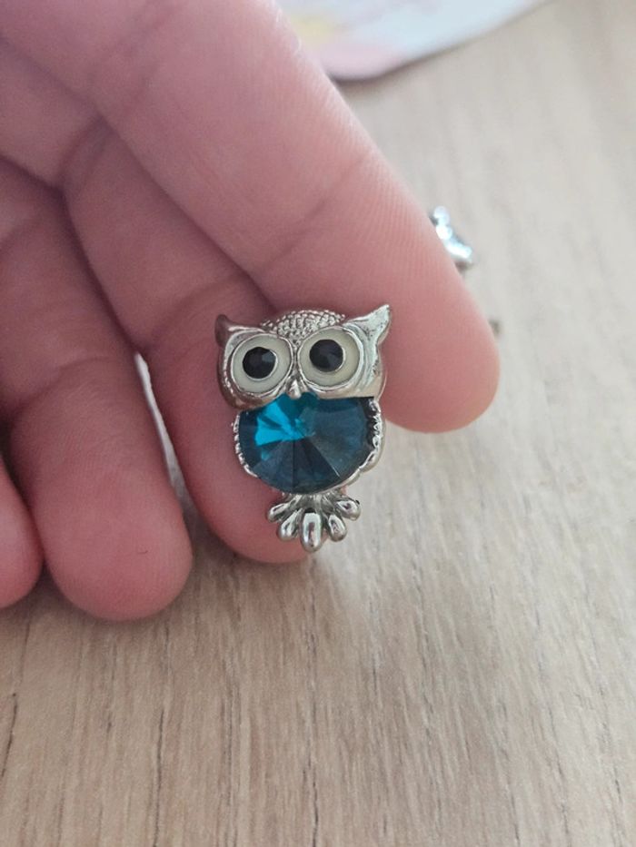 Lot de 2 paire de boucles d'oreilles Hiboux - photo numéro 8