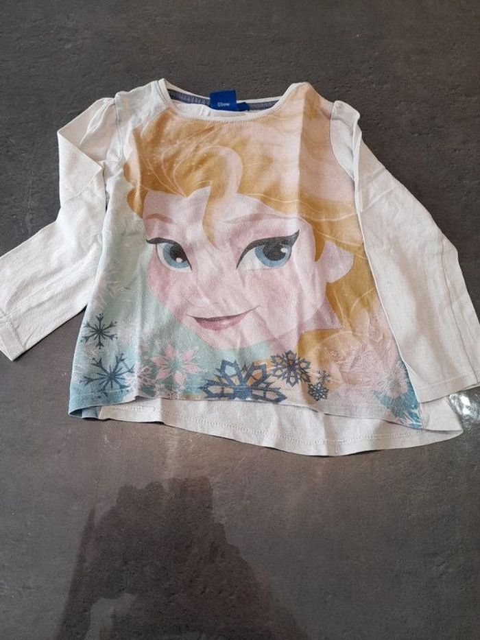 Tee-shirt Disney Reine des neiges manches longues 4 ans