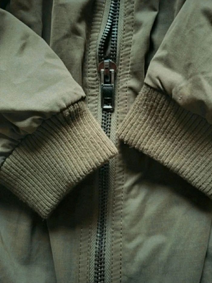 Parka longue kaki Stradivarius S 36 - photo numéro 8