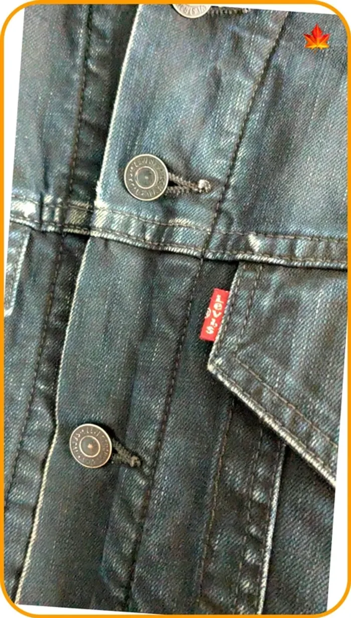 Veste en jeans doublé Levi's homme S Vintage - photo numéro 5