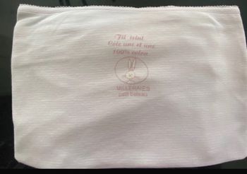 Couverture coton neuve, petit bateau