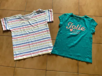 Lot t shirts fille 10 ans