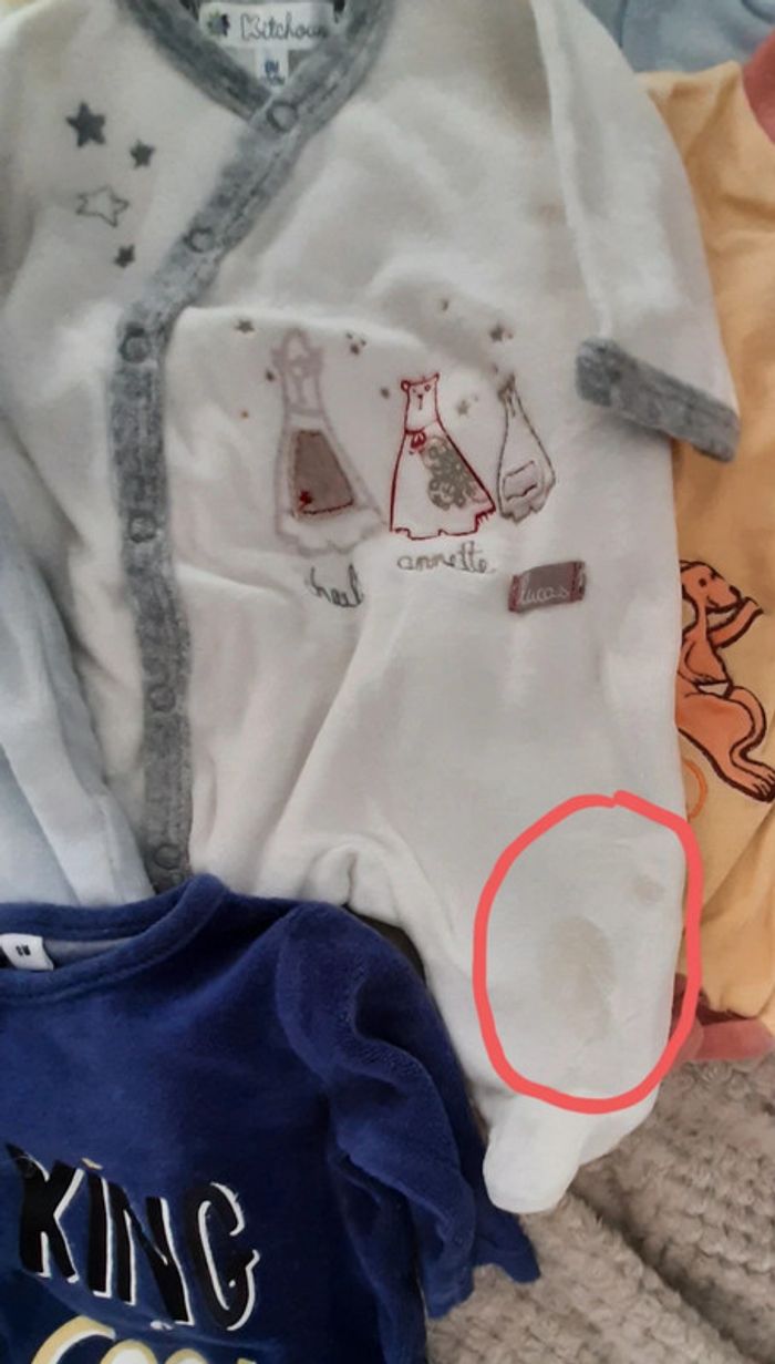 Lot 6 pyjamas naissance - photo numéro 2