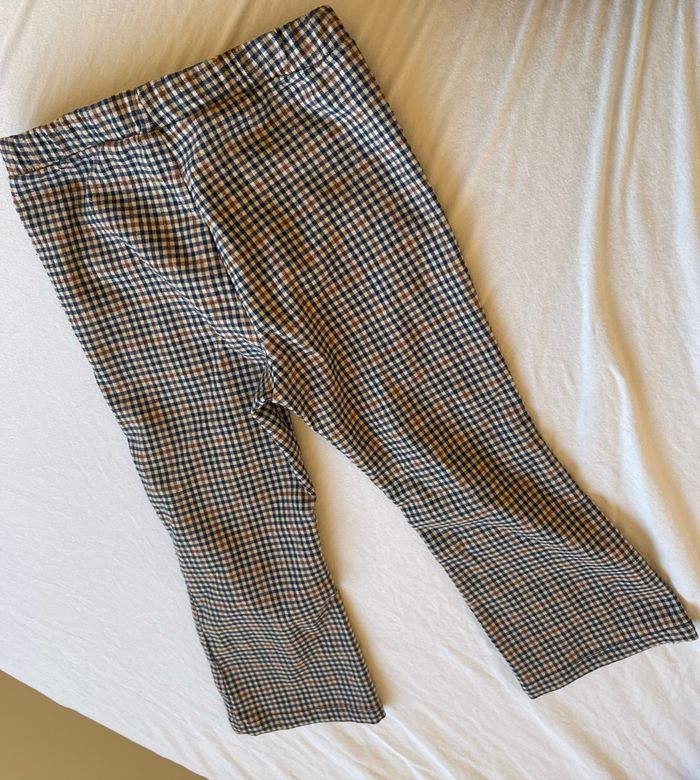 Pantalon flare Zara à carreaux