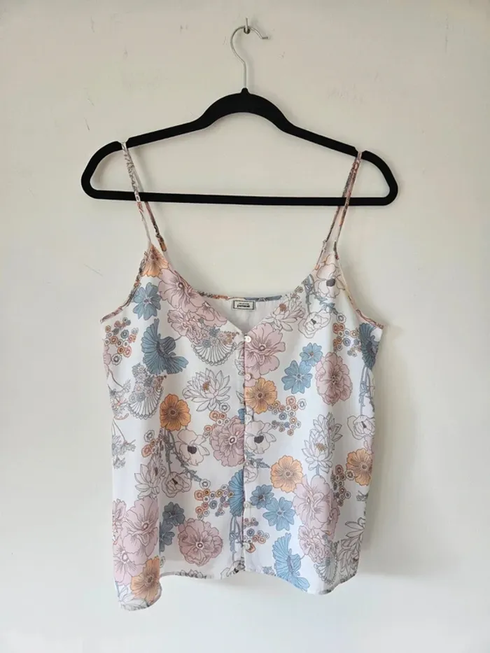 Débardeur fleuri léger avec bretelles réglables Pimkie taille 36/S