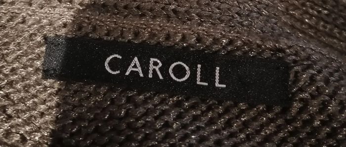 Veste mailles acrylique marron glacé Taille S Caroll - photo numéro 10