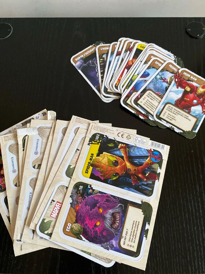 Lot cartes Marvel