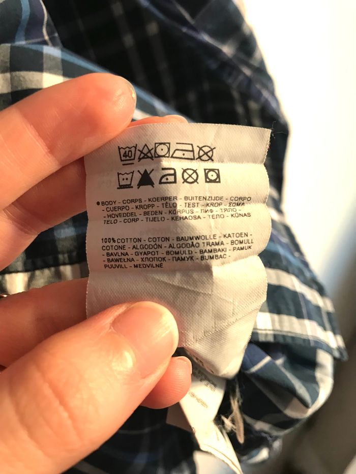 Chemise à carreaux bleu et noir homme Napapijri taille M - photo numéro 9