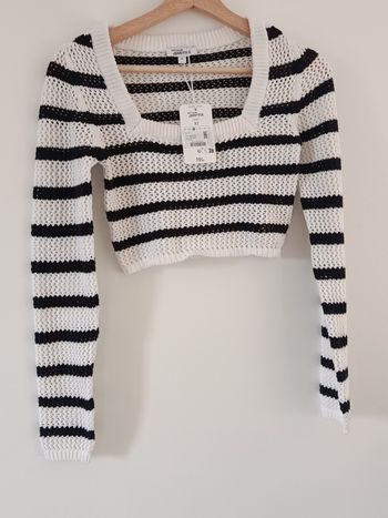 Pull court ajouré taille XS 