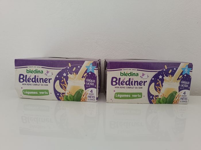 Lot de 2 x 4 Blediner aux légumes verts