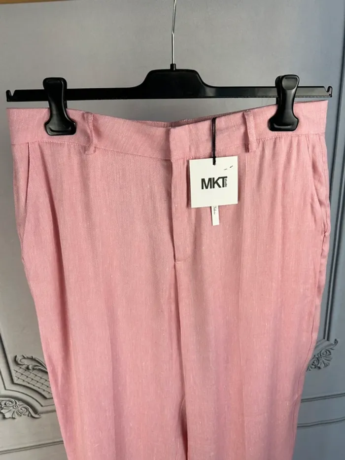 Pantalon rose fluide large MKt studio 42 Neuf - photo numéro 2