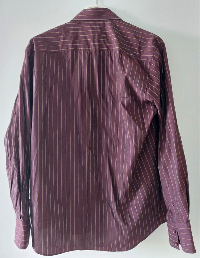Vêtements - Chemise rayée bordeaux. - photo numéro 2