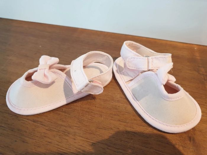 Sandales rose pale - T18 - P'tit bisou - photo numéro 3