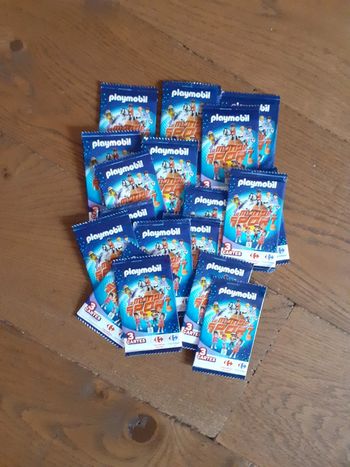 lot de 19 pochettes de cartes neuves playmobil