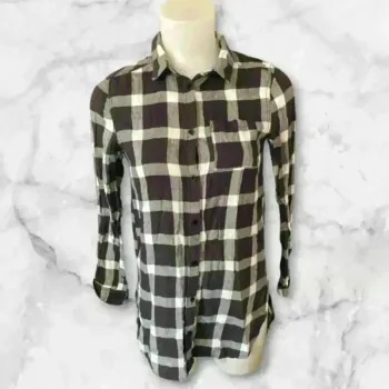 Chemise manches longues 12-13 ans – H&M – Noir et blanc