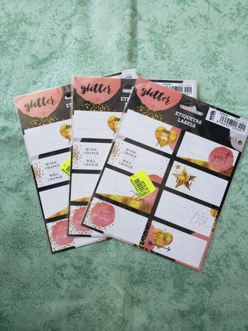 Étiquettes neuves x3 paquets