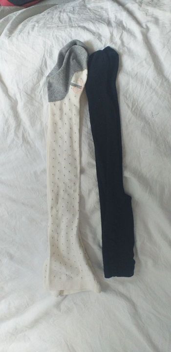 Lot de deux Collants bébé fille taille 12 mois