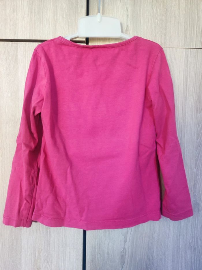 T shirt ML / sweat rose écriture school 5 ans / NKY - photo numéro 3