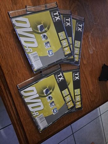 Lot de 5 dvd r vierge