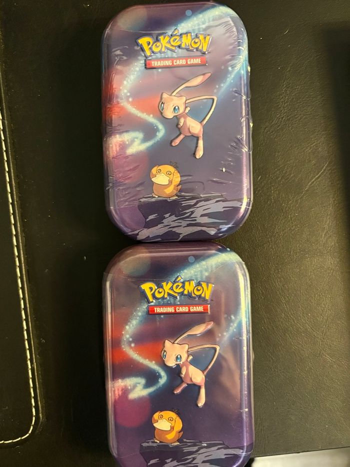 Lot de 2 Mini Tin Kanto Power - Psykokwak & Mew. - photo numéro 5