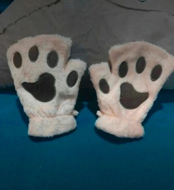 Gants mitaines pattes de chat chien ours