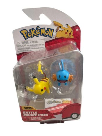 Figurines x 2 Pokémon Battle Figure Pack Pikachu et Gobou Jazwares neuf