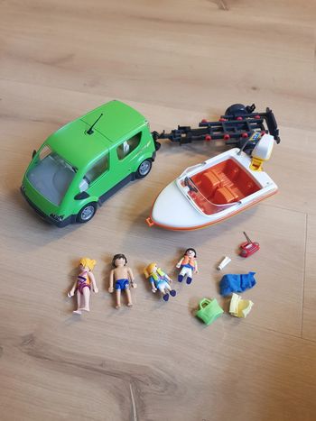 Playmobil - Monospace et bateau