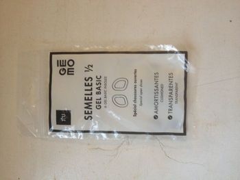 Semelles 1/2 gel basic Gemo taille unique