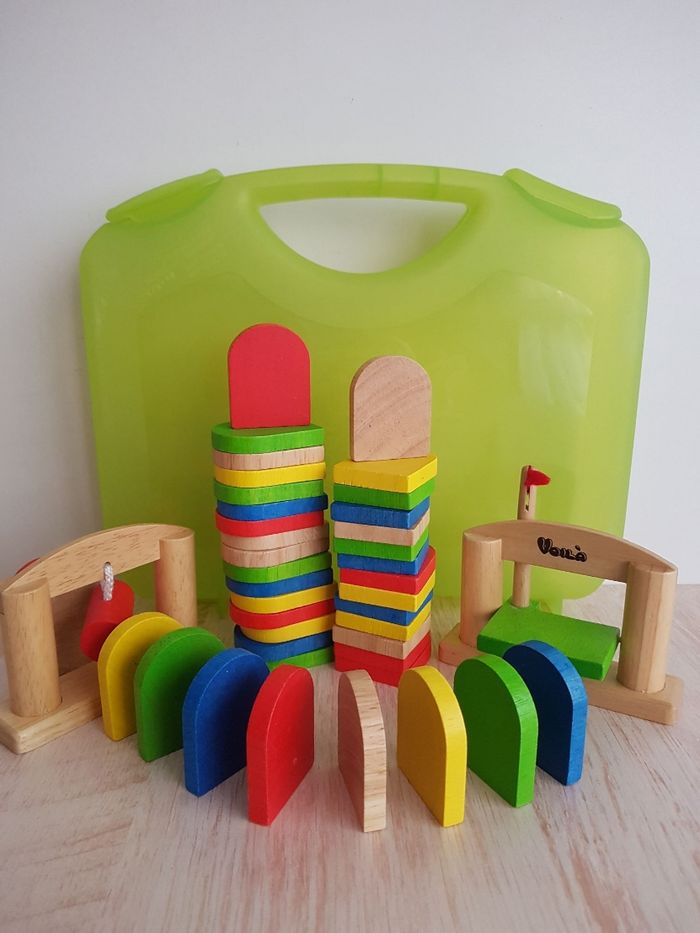 Dominos en bois knock and fall de Voilà