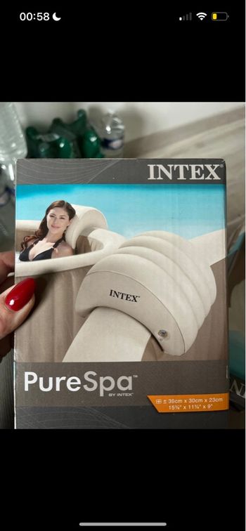 Lot de 4 Repose tête gonflable pour spa