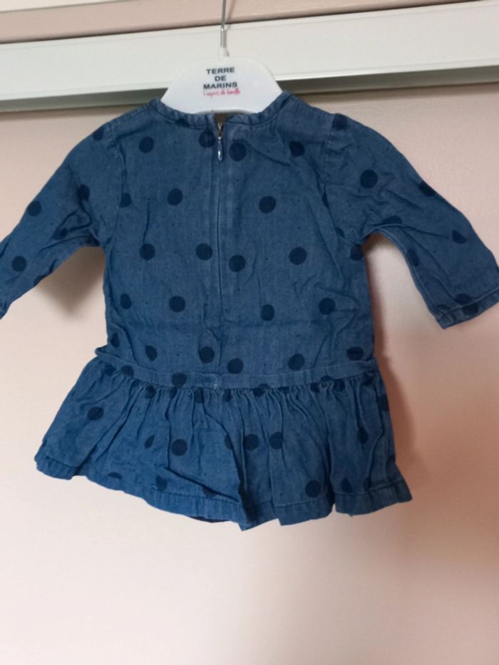 Robe bleue Brioche 1 mois - photo numéro 2
