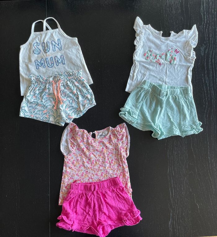 Lot 3 ensemble été 12 mois