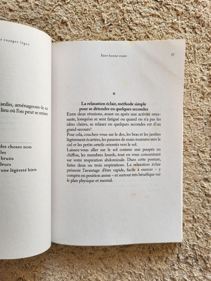 Livre Petites pensées pour voyager léger de Françoise Réveillet - Développement personnel - photo numéro 9