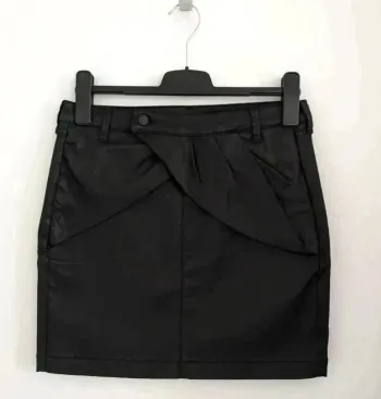 Jupe noire en coton - Comptoir des cotonniers - taille 38