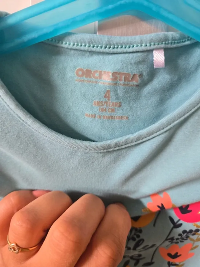 T-shirt manches longues fille taille 4ans orchestra - photo numéro 2