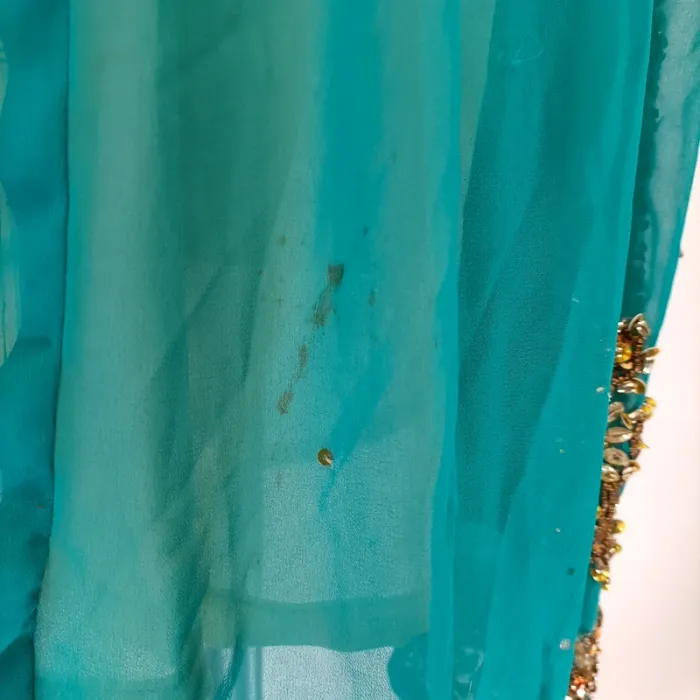 Robe style indienne colorées verte dorée traditionnelle soirée cérémonie A098 - photo numéro 8