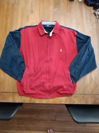 Veste Harrington nautica rouge Bleu Taille L